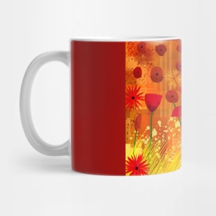 Red Poppies Mug